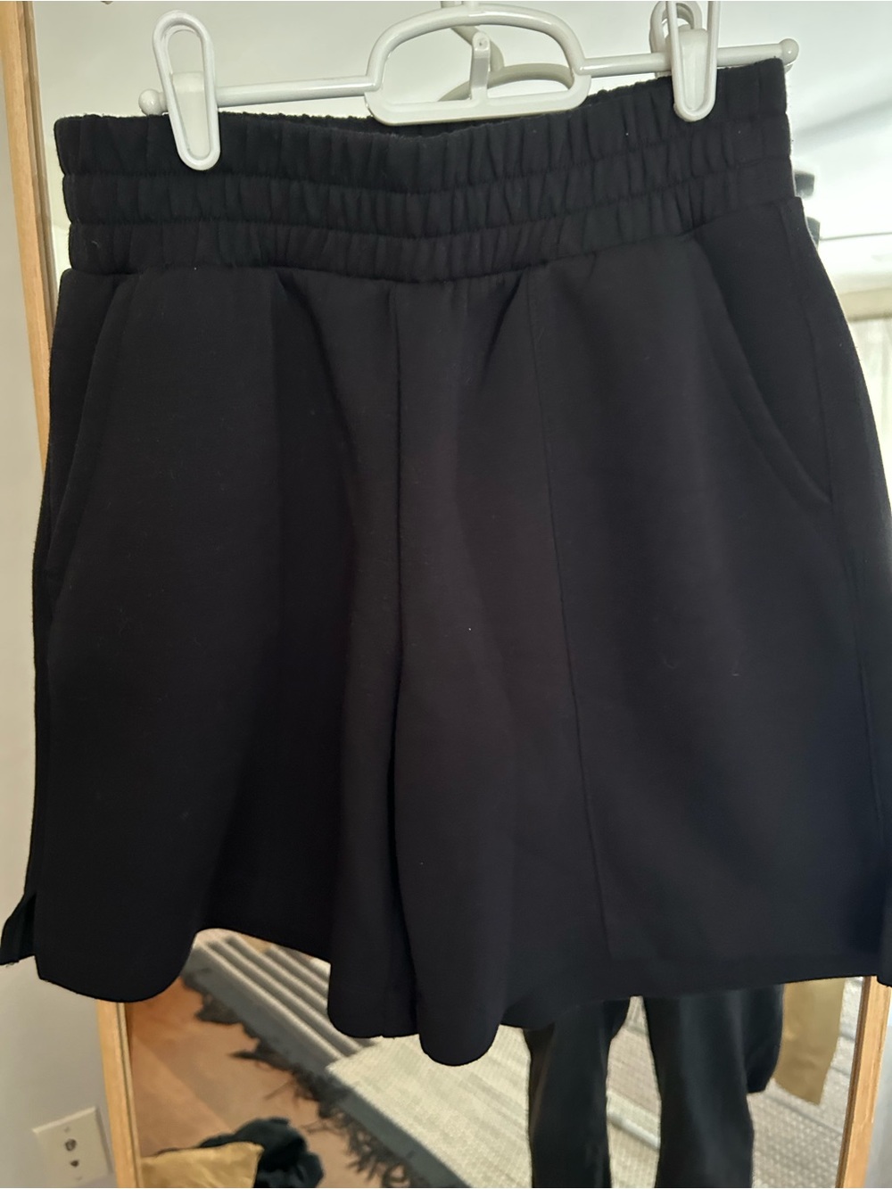 Old Navy Black High-Waist Elastic Shorts